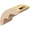 Ekena Millwork 5-inch W x 10-inch D x 10-inch H Ozark Rough Cedar Woodgrain TimberThane Knee Brace, Primed BRCUR05X10X10OZKRCPR - alternate 6